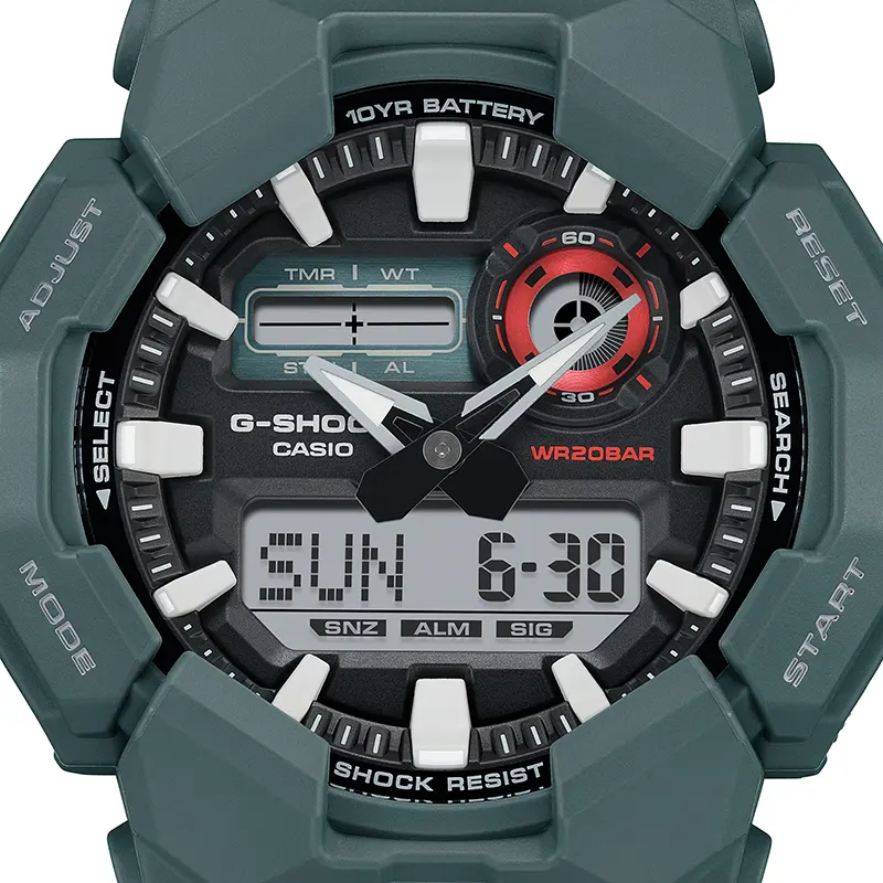 G-Shock Dual-time 10 Years Battery Dark Teal Men's Watch- GA-010-2A